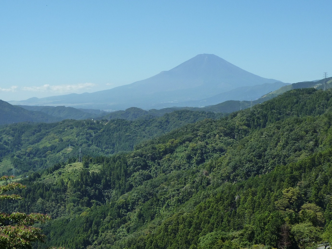 高松山から見た富士山