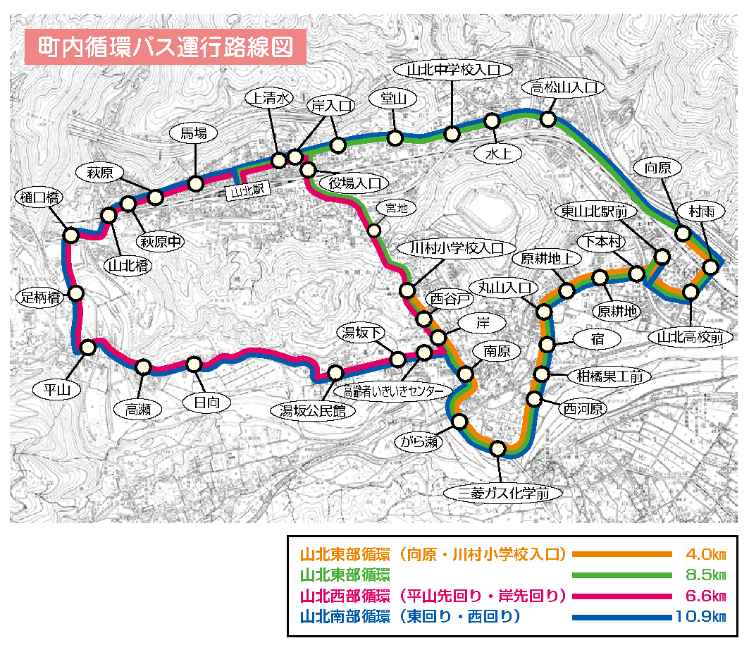 循環バスルートマップ