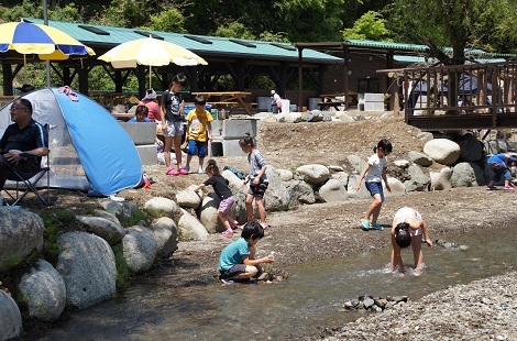 小川でも遊べる