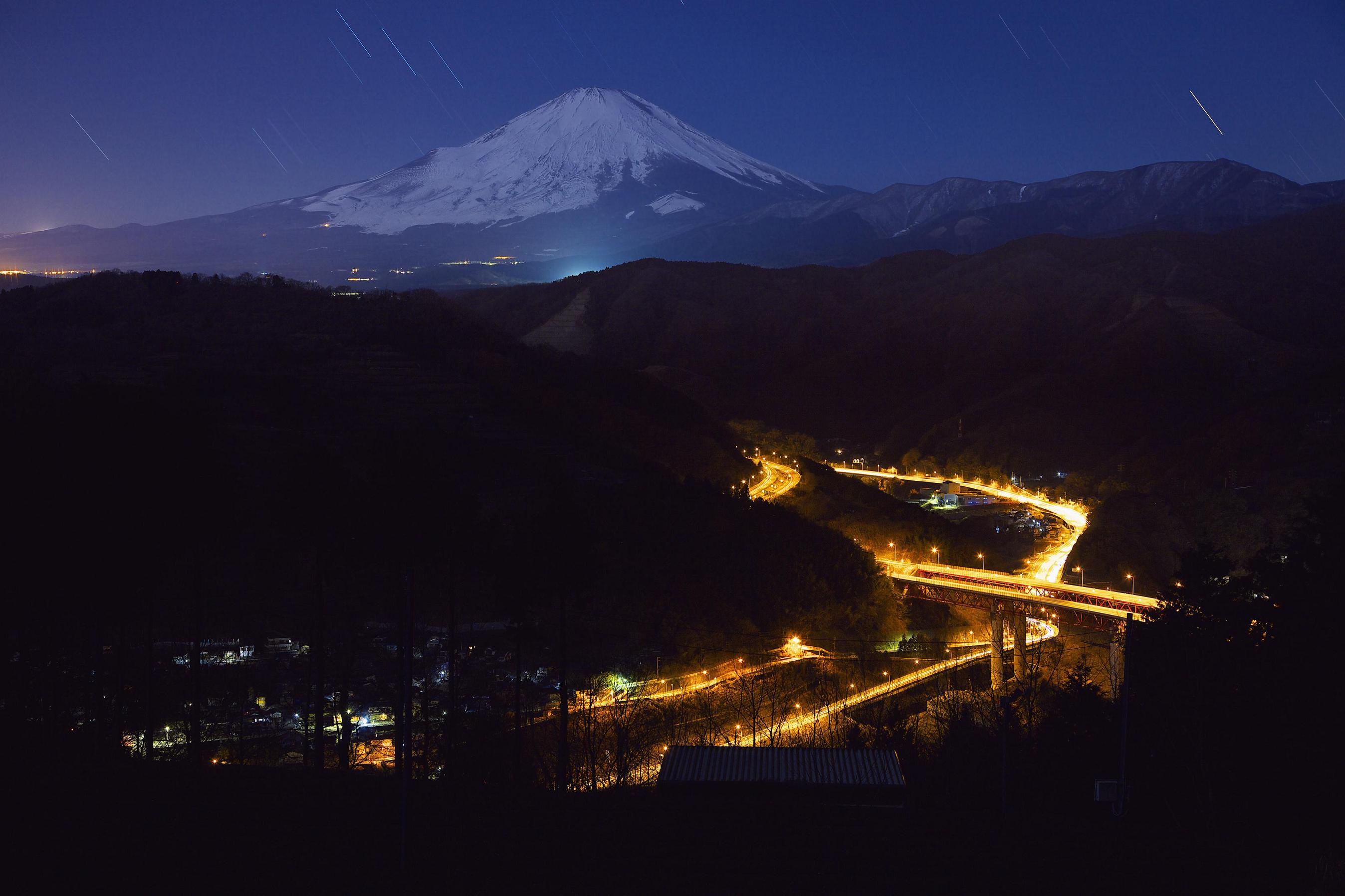 共和地区（都夫良野）からの富士山