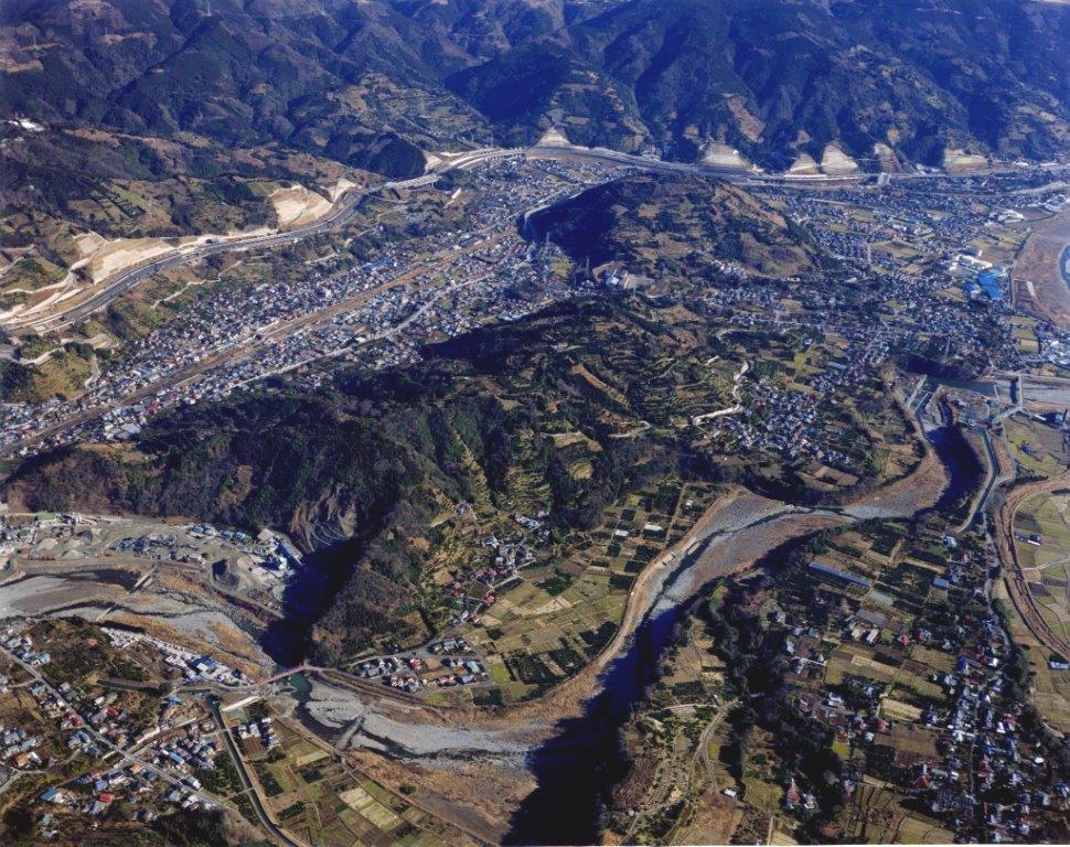 河村城跡航空写真